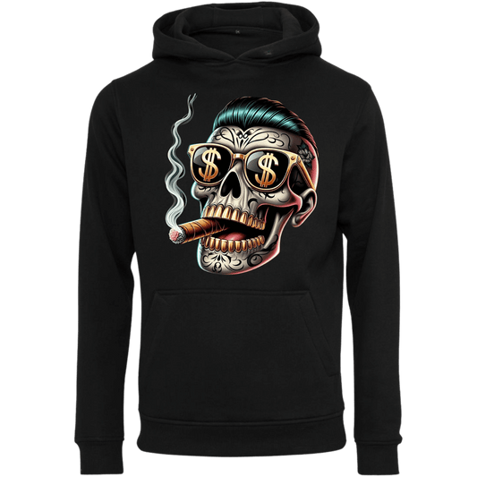 Totenkopf mit Zigarre