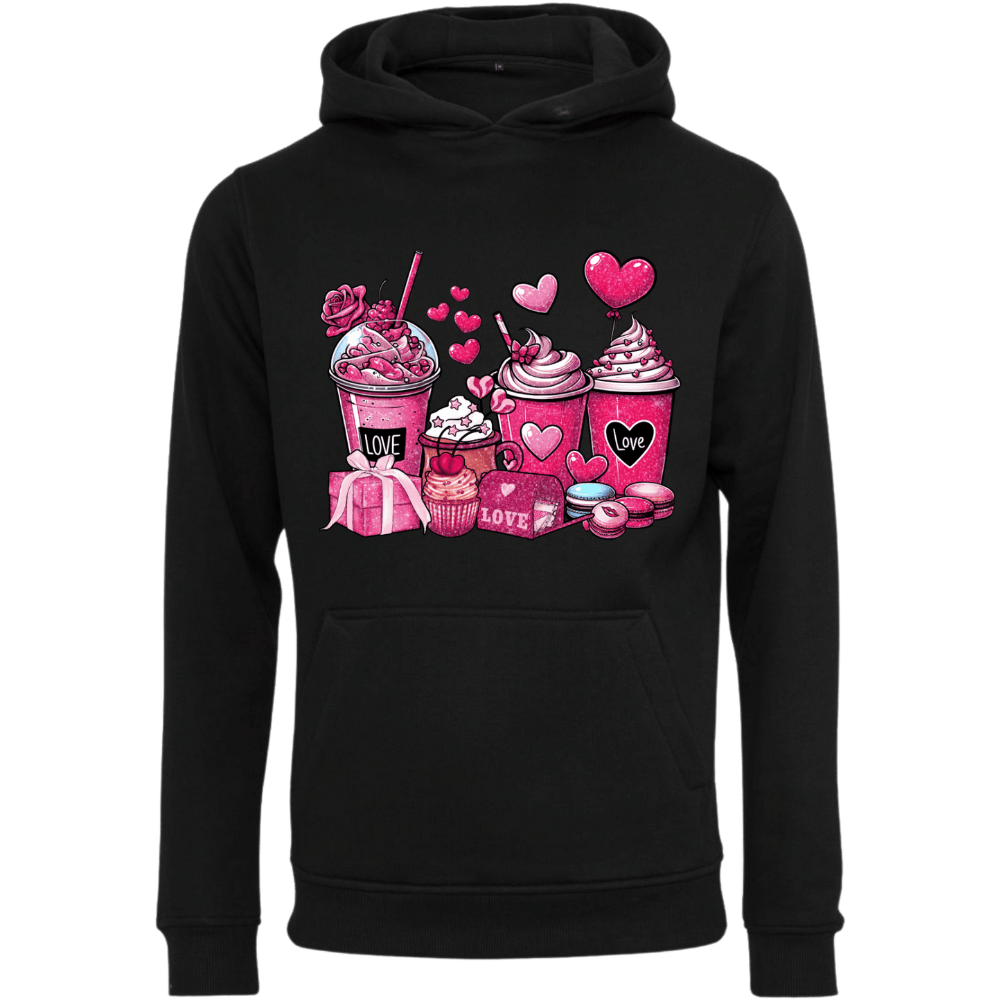 Hoodie Glitzer Kaffee