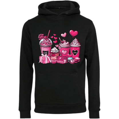 Hoodie Glitzer Kaffee