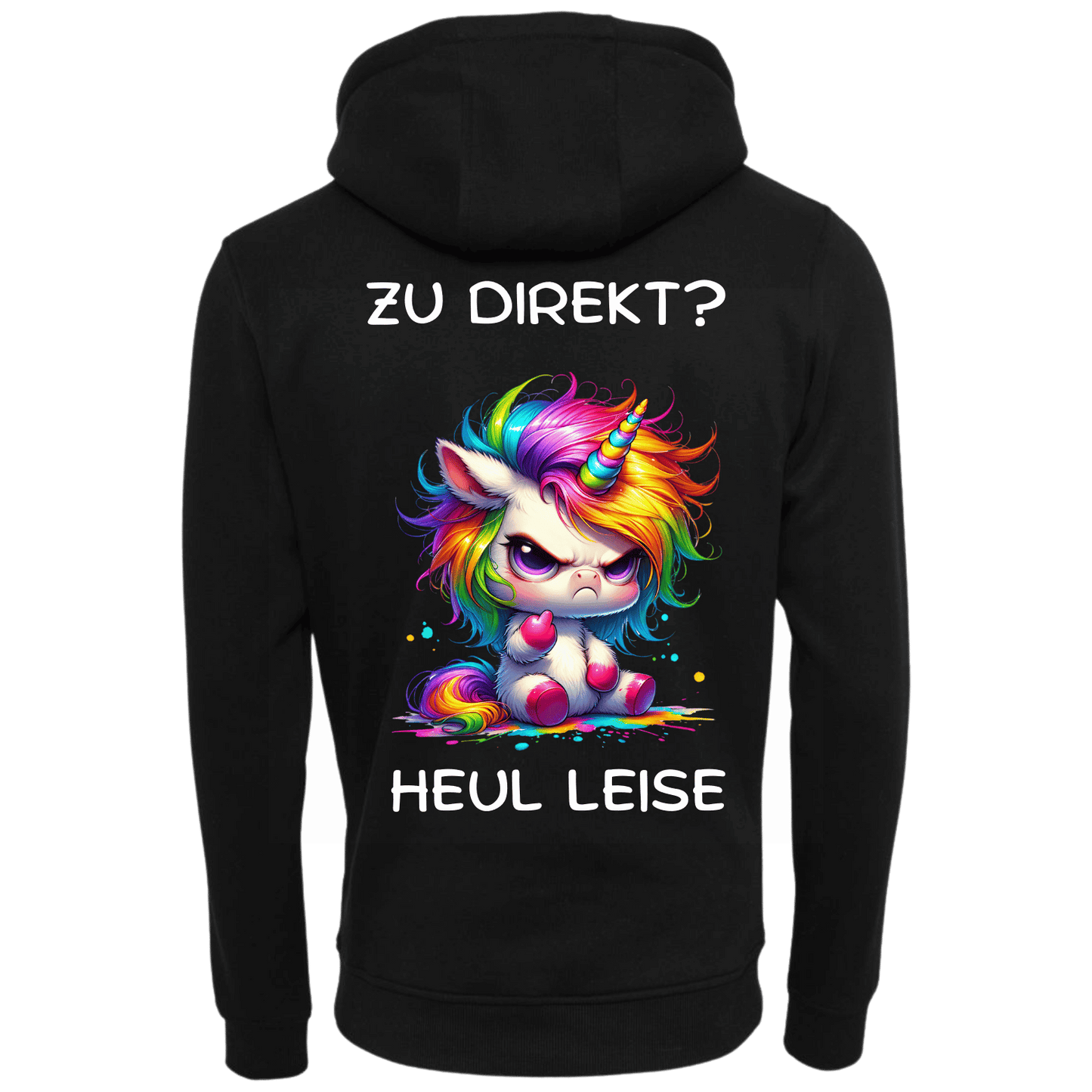 Zu direkt...-Hoodie Unisex-Lustiger Spruch