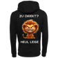 Zu direkt...-Hoodie Unisex-Lustiger Spruch