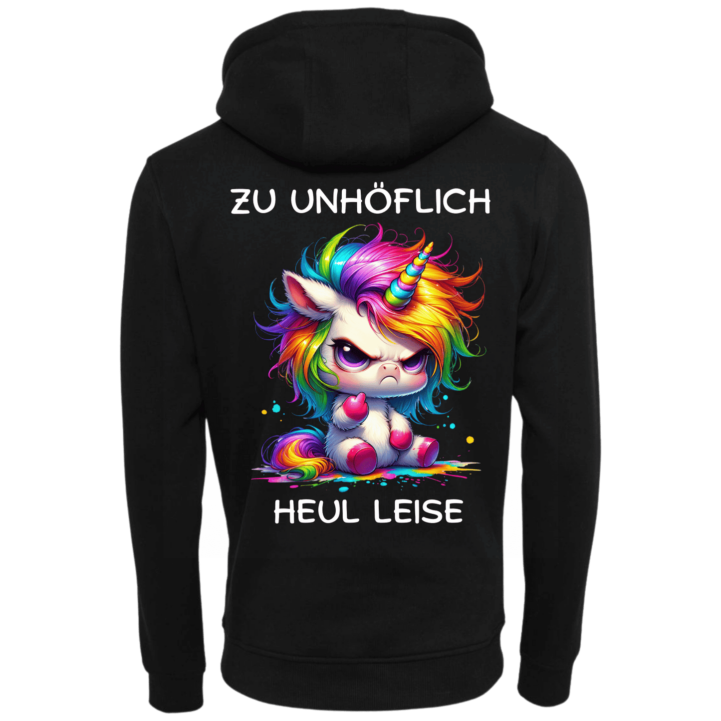 Zu Unhöflich...-Hoodie Unisex-Lustiger Spruch