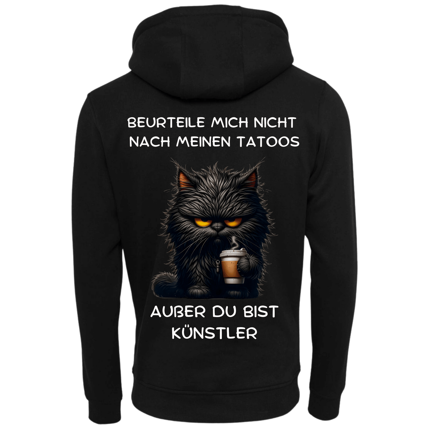 Beurteile mich nicht nach...-Hoodie Unisex-Lustiger Spruch