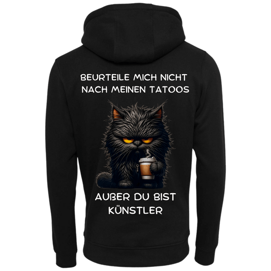 Beurteile mich nicht nach...-Hoodie Unisex-Lustiger Spruch