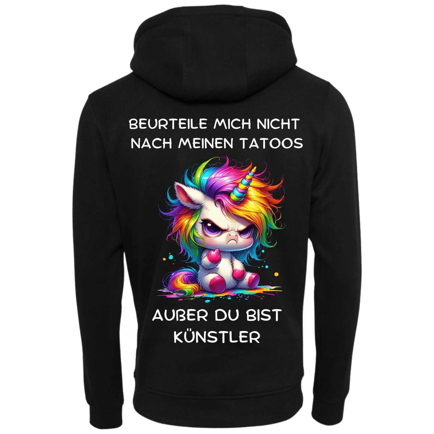 Beurteile mich nicht nach...-Hoodie Unisex-Lustiger Spruch