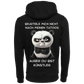 Beurteile mich nicht nach...-Hoodie Unisex-Lustiger Spruch