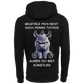 Beurteile mich nicht nach...-Hoodie Unisex-Lustiger Spruch
