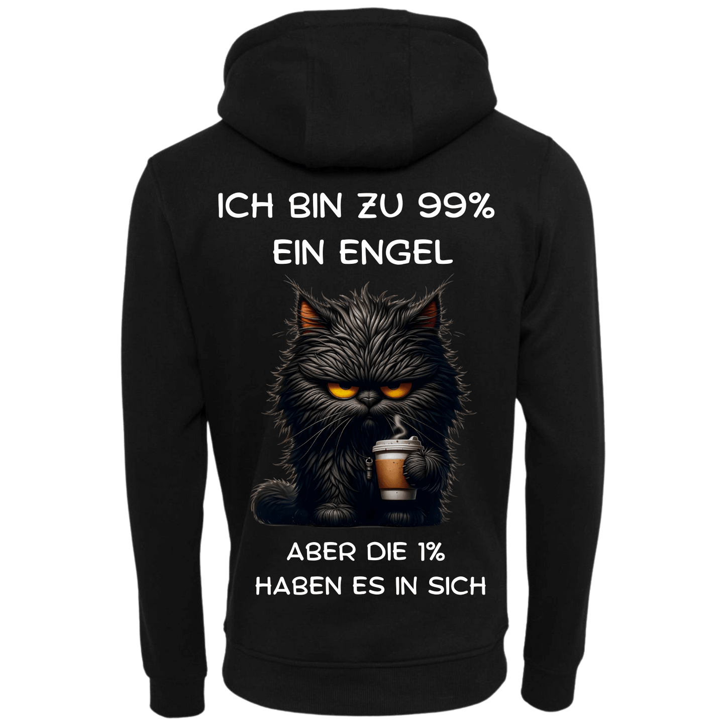 Ich bin zu 99% ein Engel...-Hoodie Unisex-Lustiger Spruch