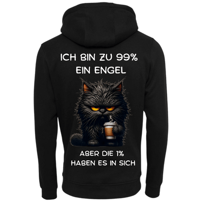 Ich bin zu 99% ein Engel...-Hoodie Unisex-Lustiger Spruch