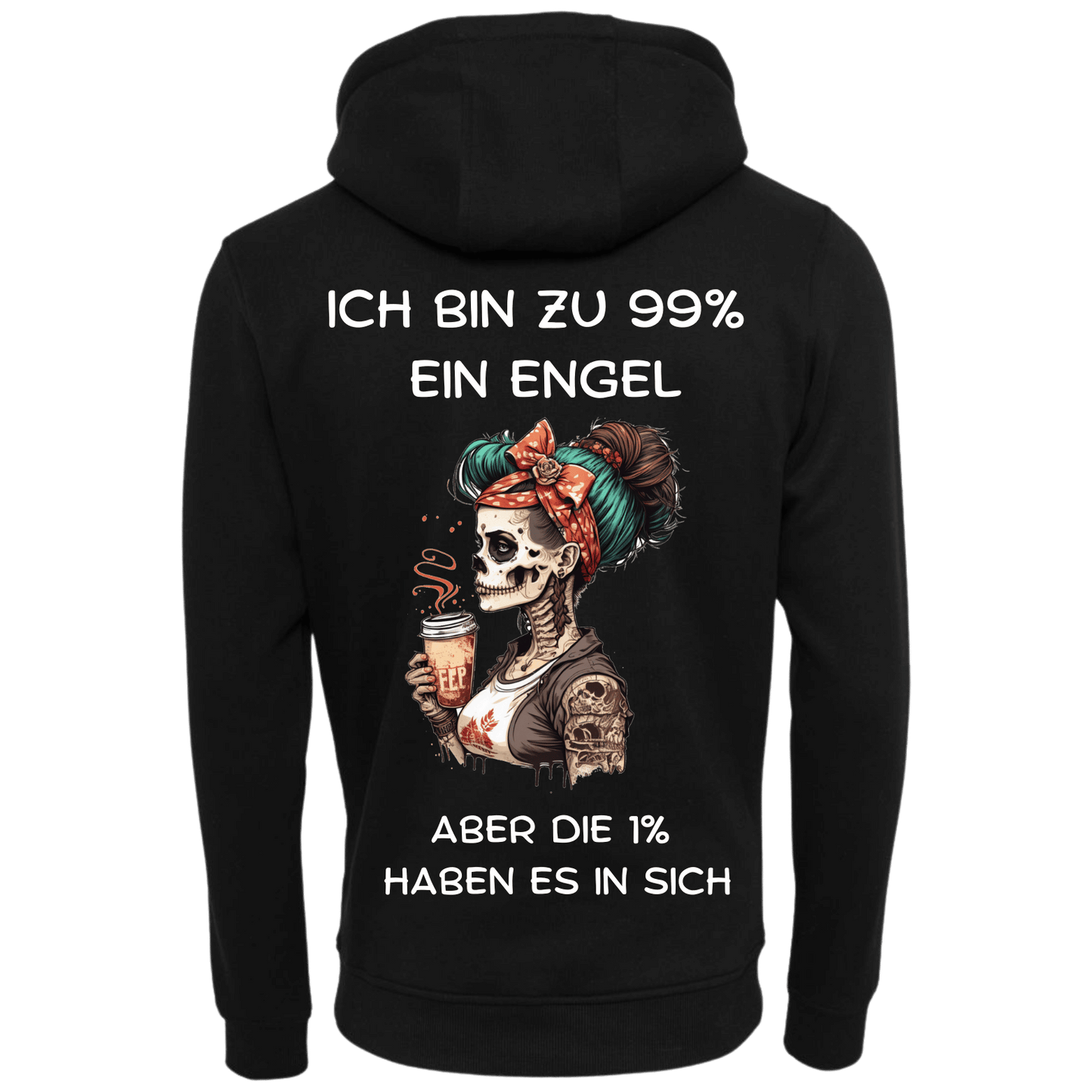 Ich bin zu 99% ein Engel...-Hoodie Unisex-Lustiger Spruch