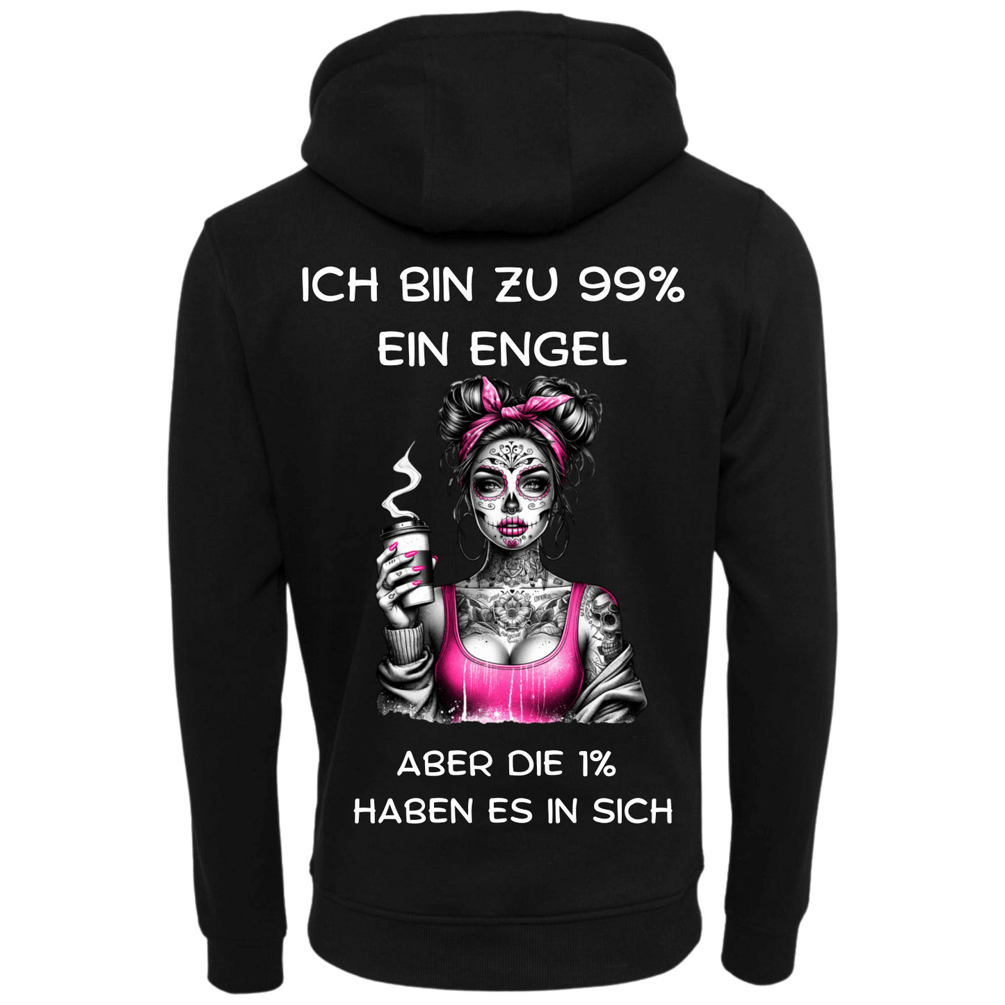 Ich bin zu 99% ein Engel...-Hoodie Unisex-Lustiger Spruch