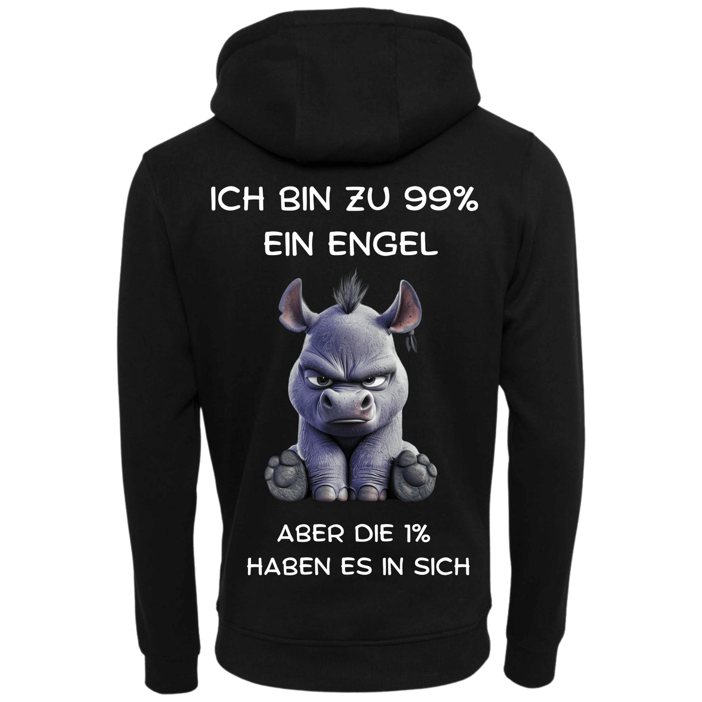 Ich bin zu 99% ein Engel...-Hoodie Unisex-Lustiger Spruch