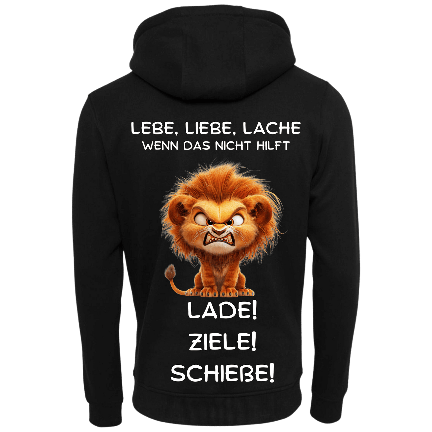Lebe Liebe Lache...-Hoodie Unisex-Lustiger Spruch