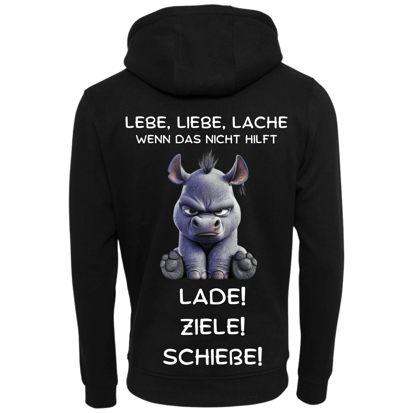 Lebe Liebe Lache...-Hoodie Unisex-Lustiger Spruch