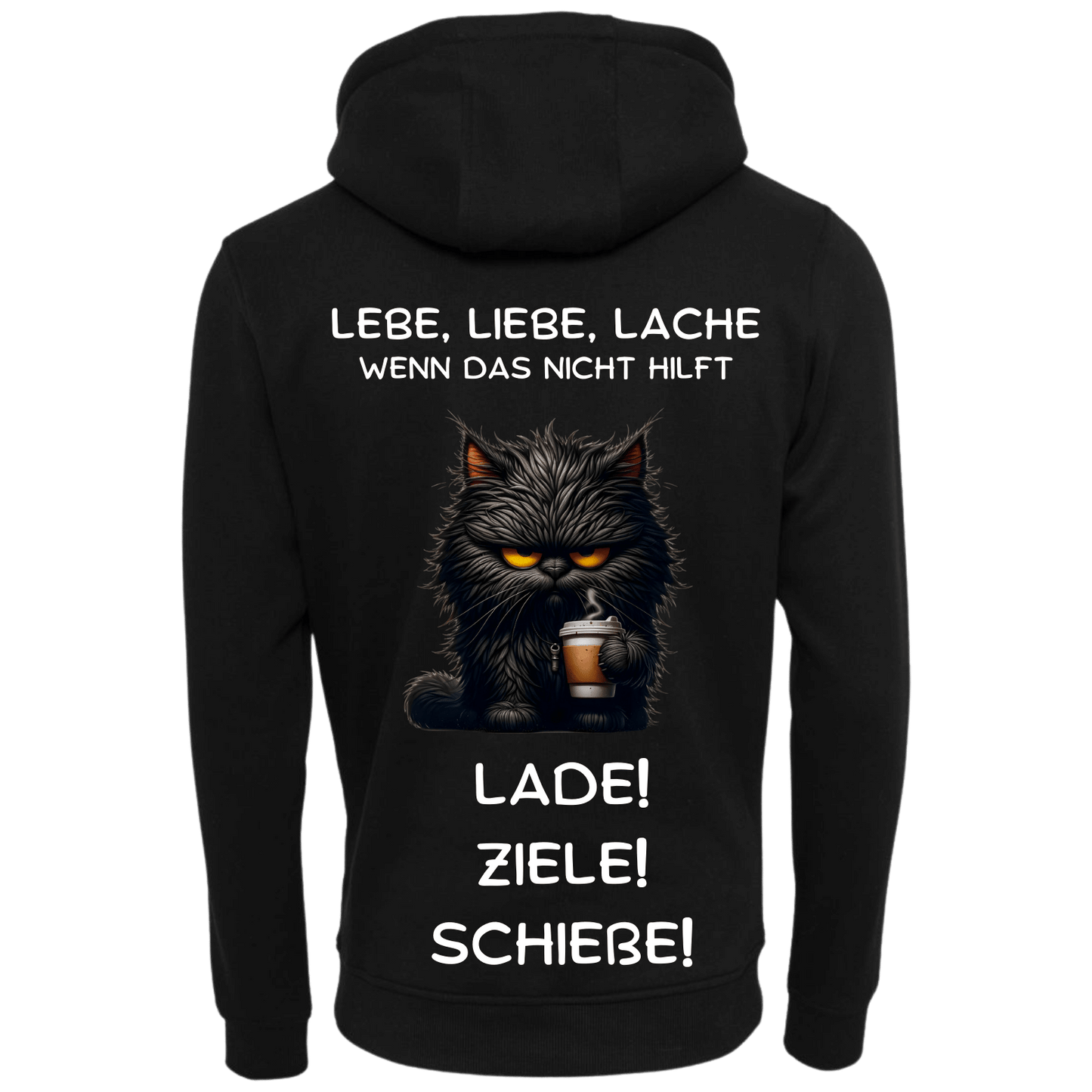Lebe Liebe Lache...-Hoodie Unisex-Lustiger Spruch