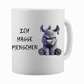 Ich hasse Menschen...Tasse lustiger Spruch