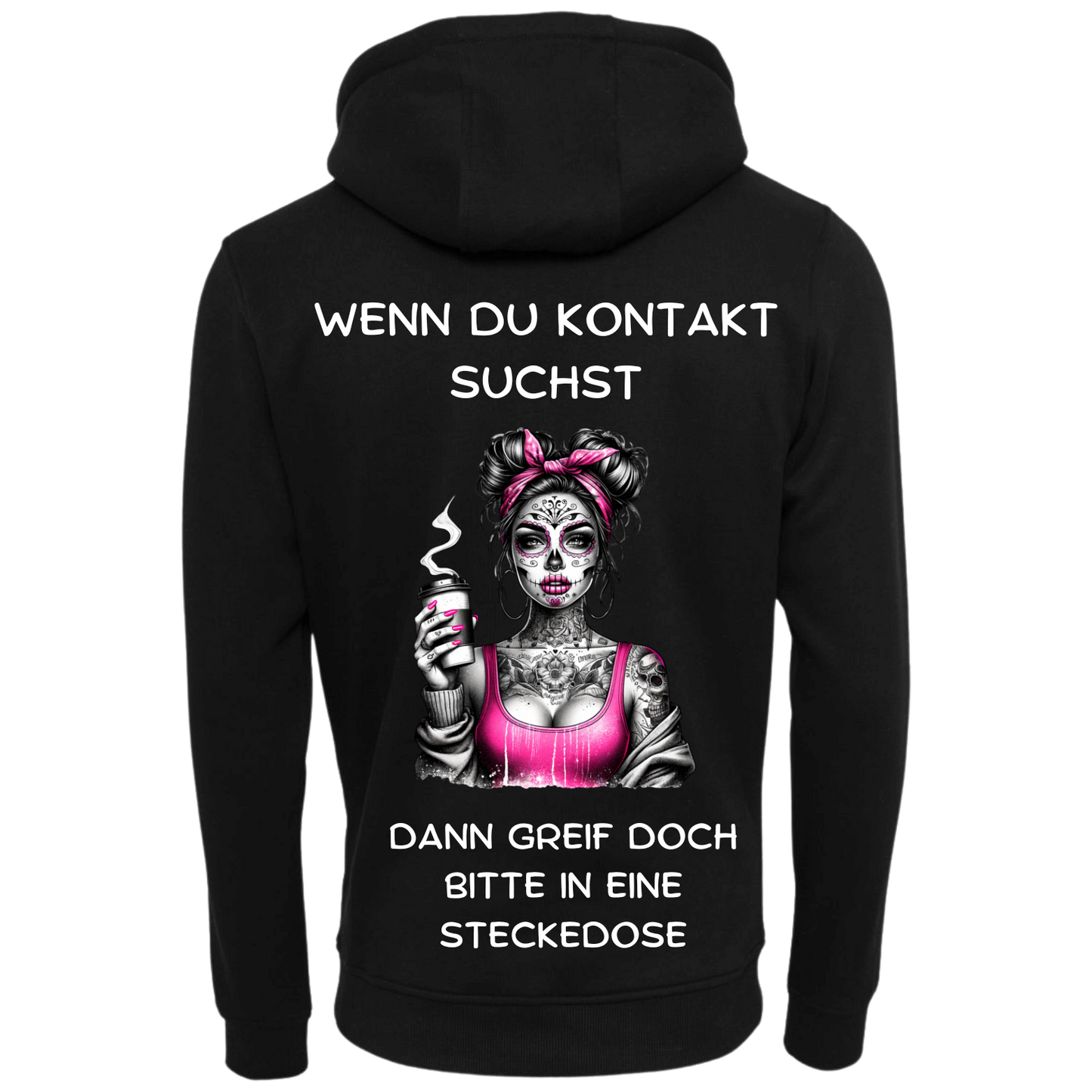 Wenn du Kontakt suchst...-Hoodie Unisex-Lustiger Spruch