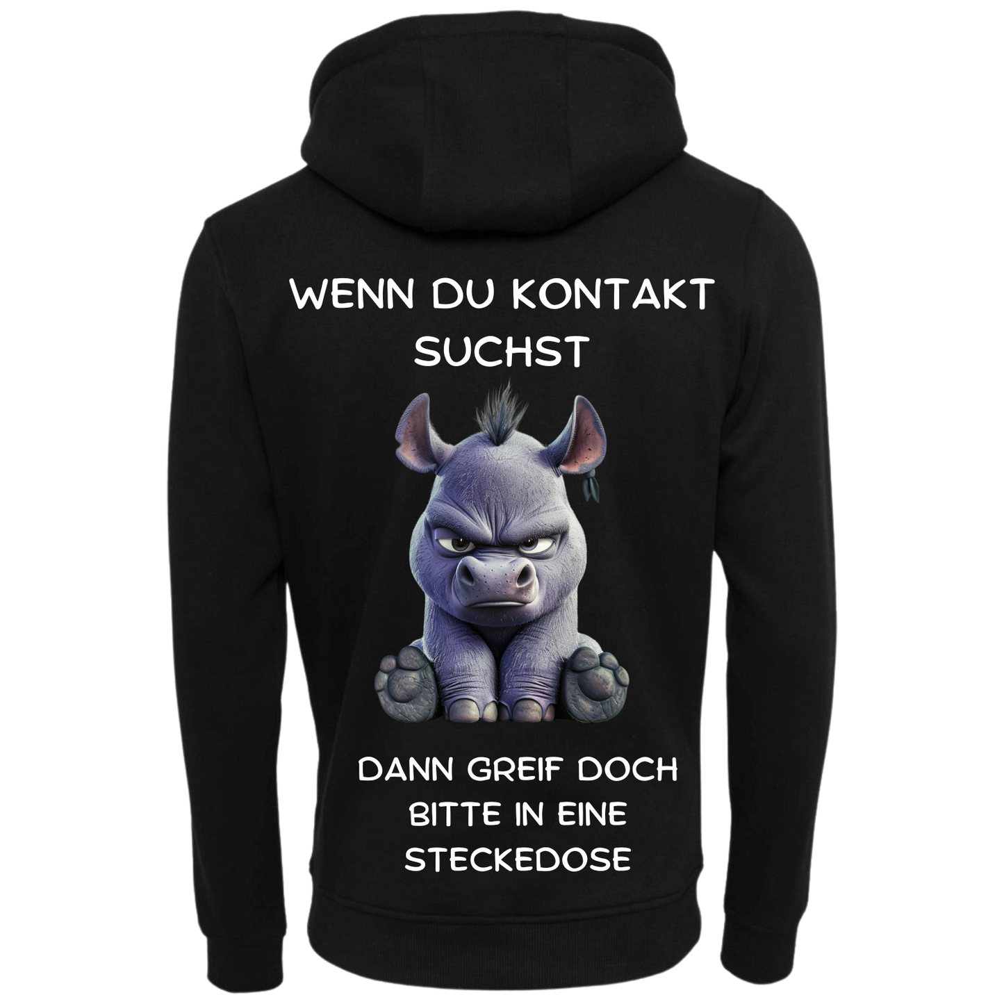 Wenn du Kontakt suchst...-Hoodie Unisex-Lustiger Spruch