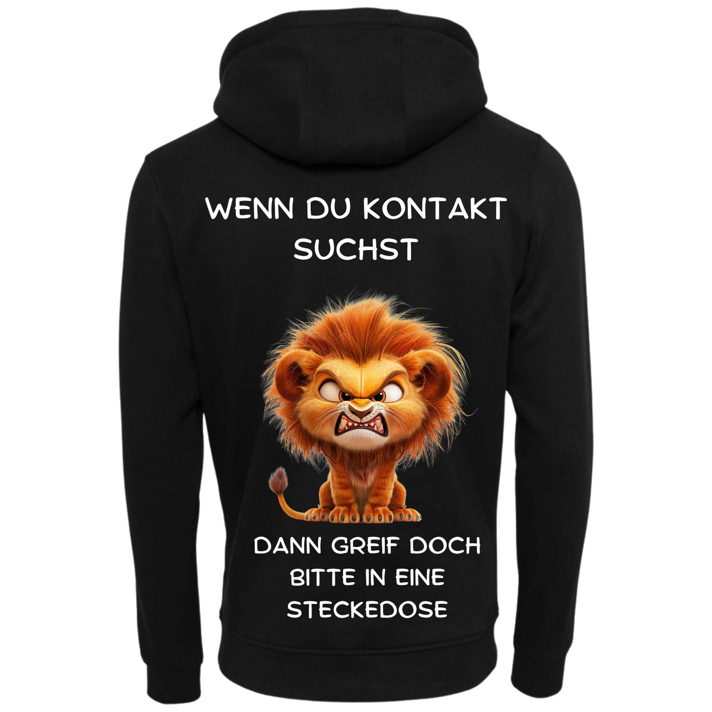 Wenn du Kontakt suchst...-Hoodie Unisex-Lustiger Spruch