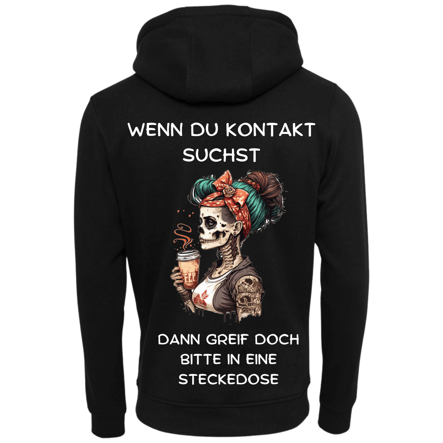 Wenn du Kontakt suchst...-Hoodie Unisex-Lustiger Spruch