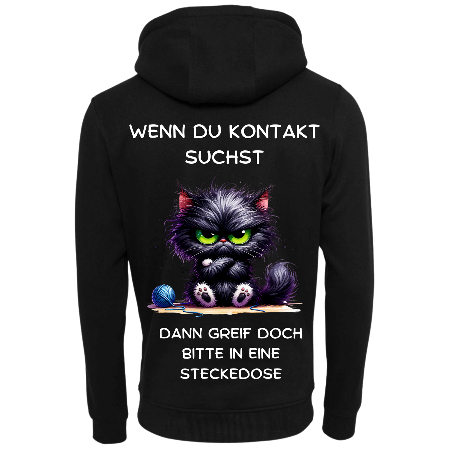 Wenn du Kontakt suchst...-Hoodie Unisex-Lustiger Spruch