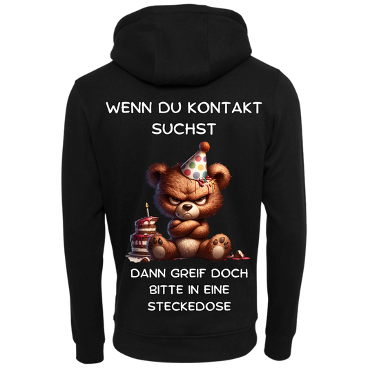 Wenn du Kontakt suchst...-Hoodie Unisex-Lustiger Spruch