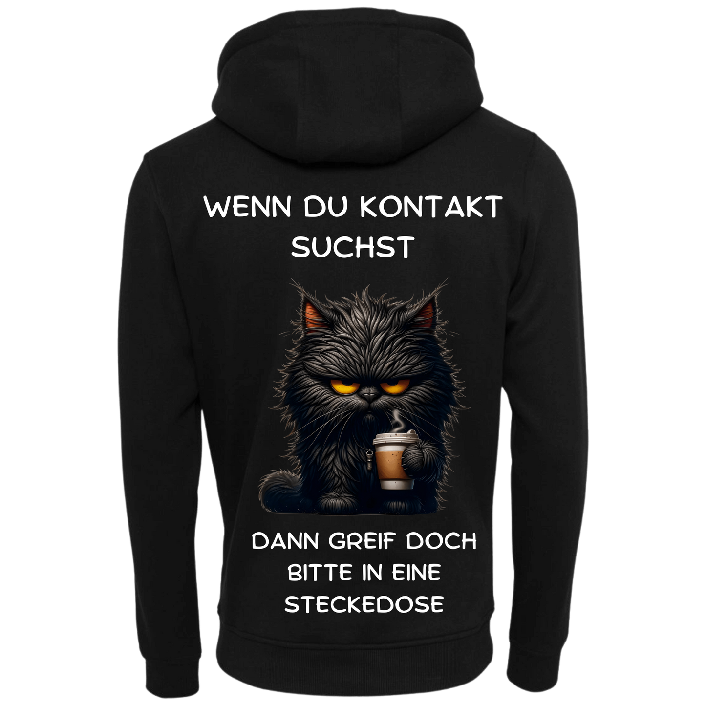 Wenn du Kontakt suchst...-Hoodie Unisex-Lustiger Spruch
