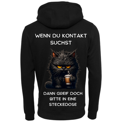 Wenn du Kontakt suchst...-Hoodie Unisex-Lustiger Spruch