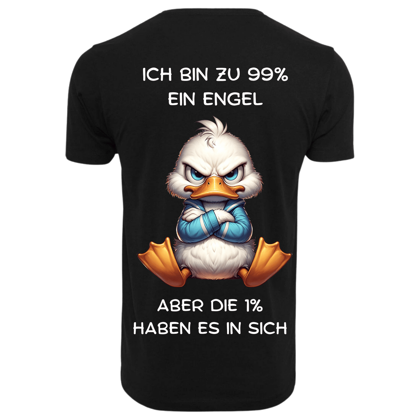 Ich bin zu 99% ein Engel...-T-Shirt Unisex-Lustiger Spruch