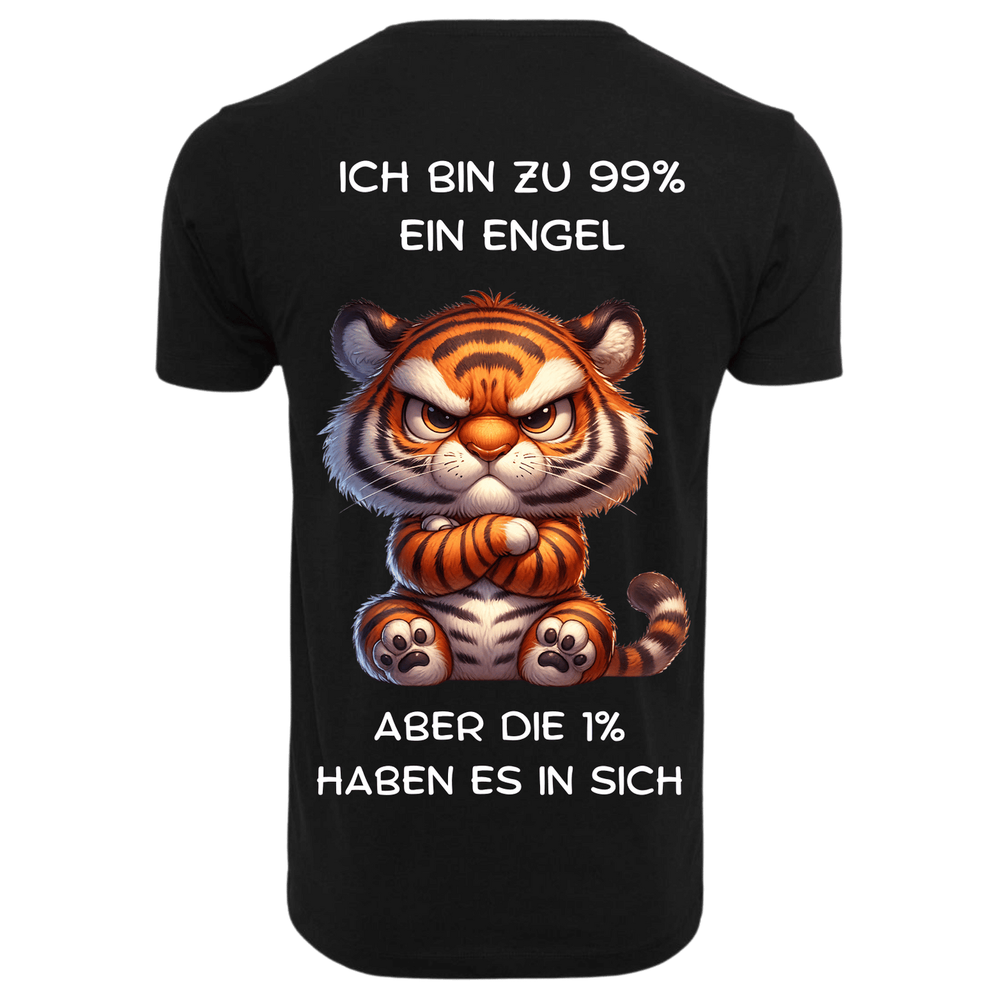 Ich bin zu 99% ein Engel...-T-Shirt Unisex-Lustiger Spruch