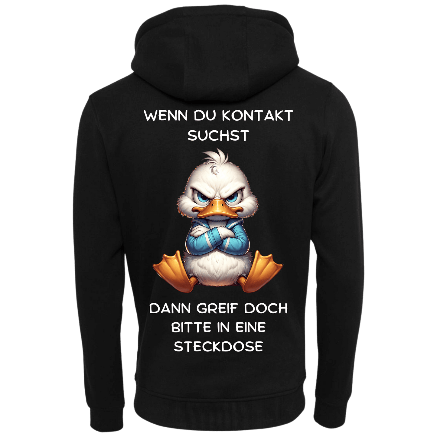 Wenn du Kontakt suchst...-Hoodie Unisex-Lustiger Spruch