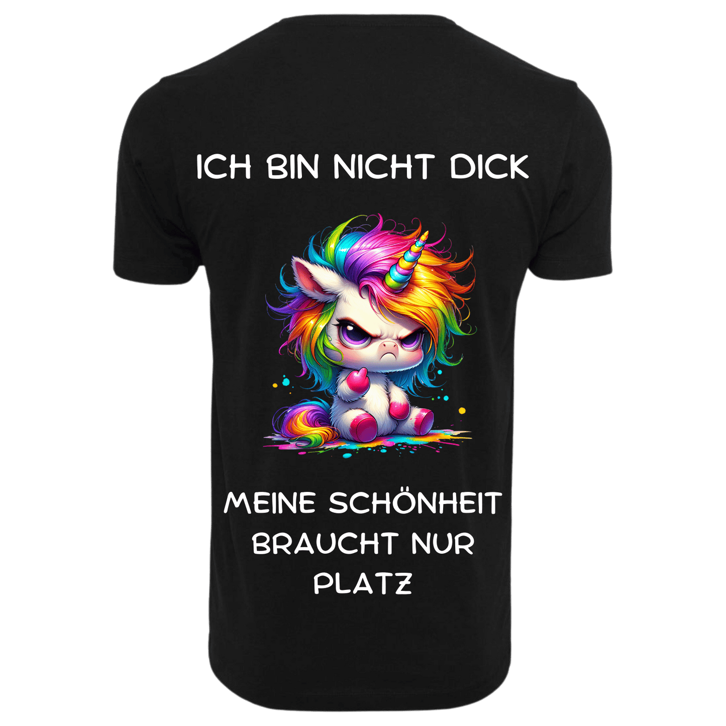 ICH BIN NICHT DICK...- T-ShirtUnisex-Lustiger Spruch