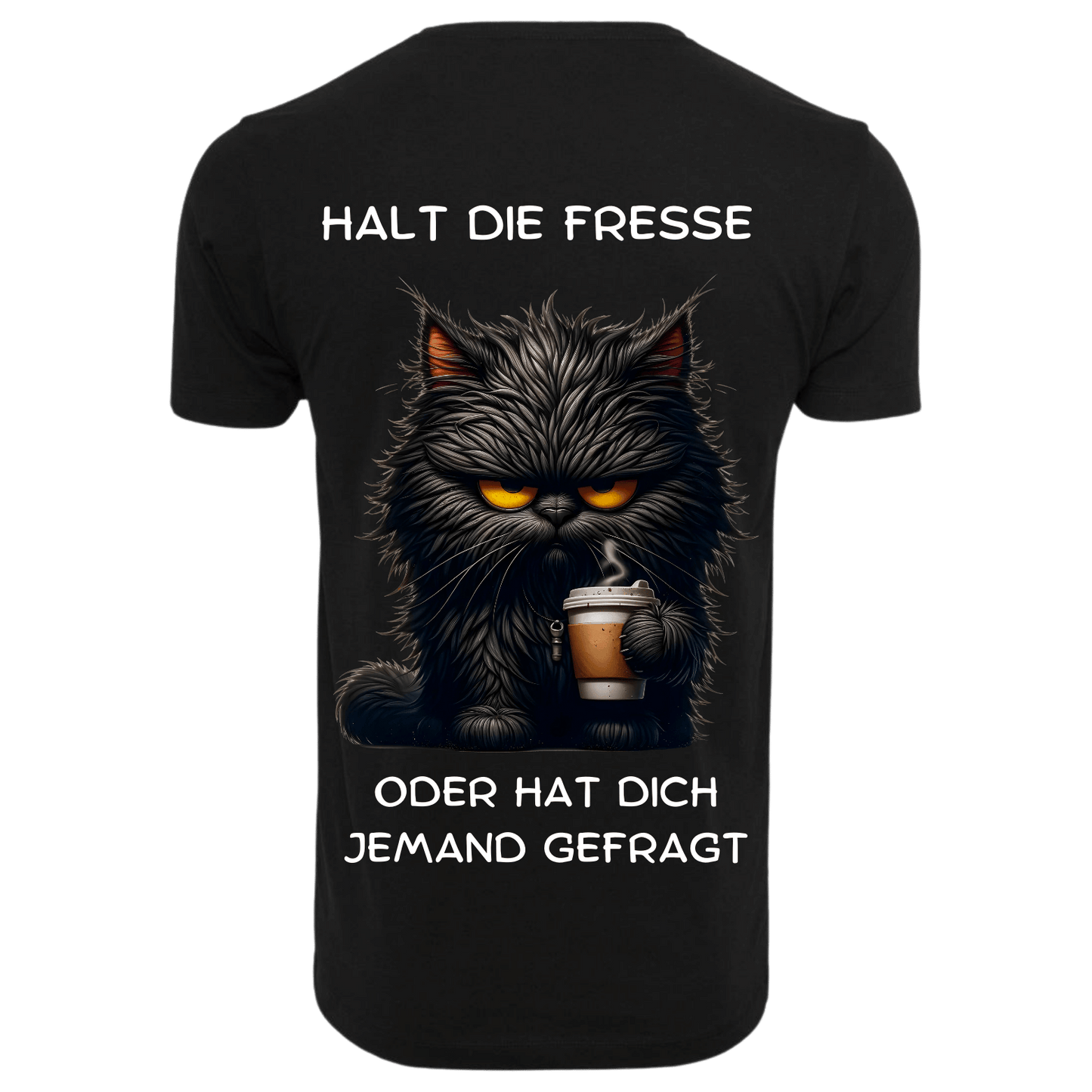 HALT DIE FRESSE...- T-ShirtUnisex-Lustiger Spruch