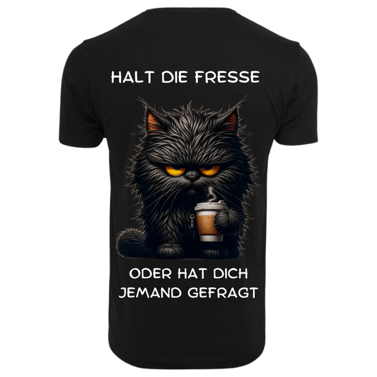 HALT DIE FRESSE...- T-ShirtUnisex-Lustiger Spruch