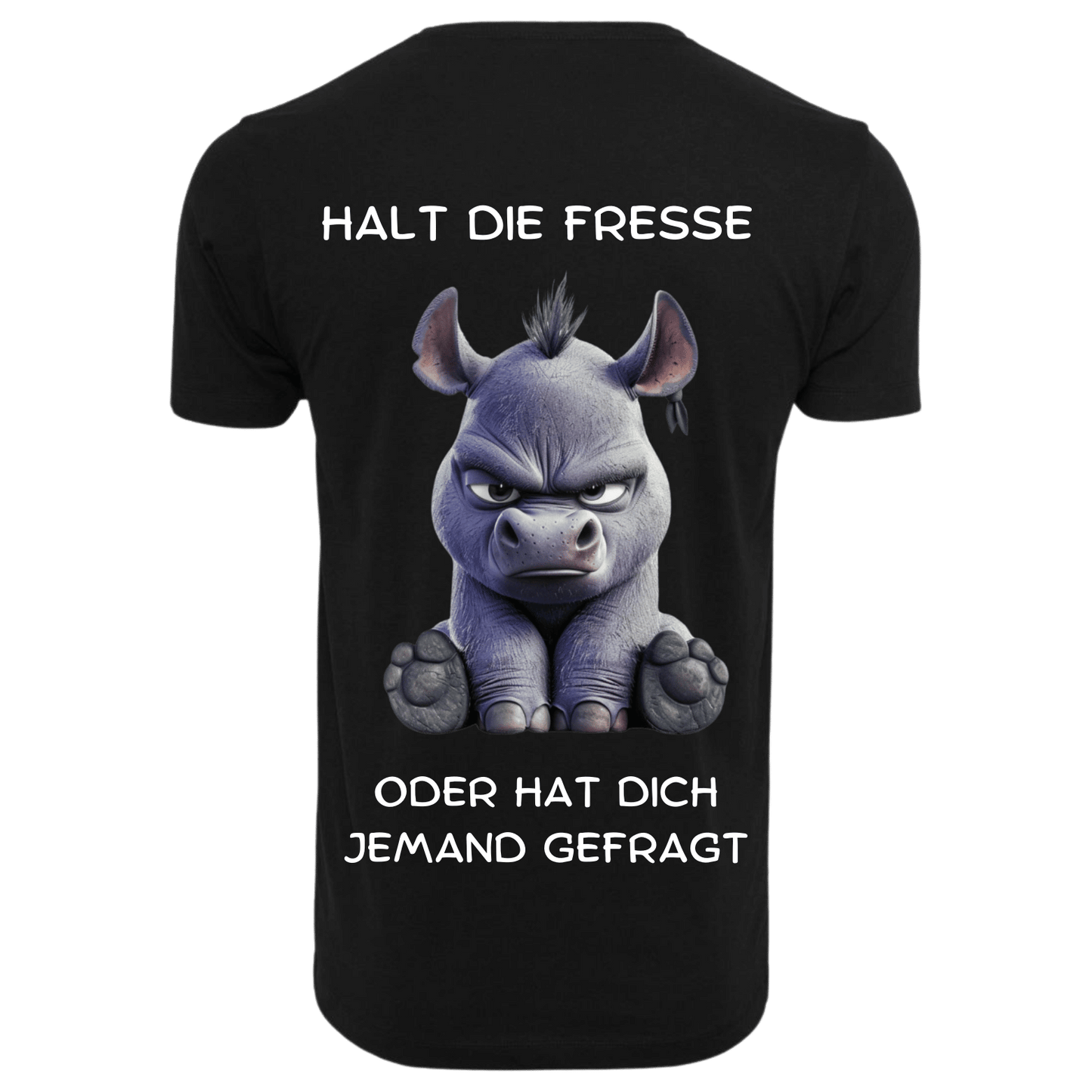 HALT DIE FRESSE...- T-ShirtUnisex-Lustiger Spruch