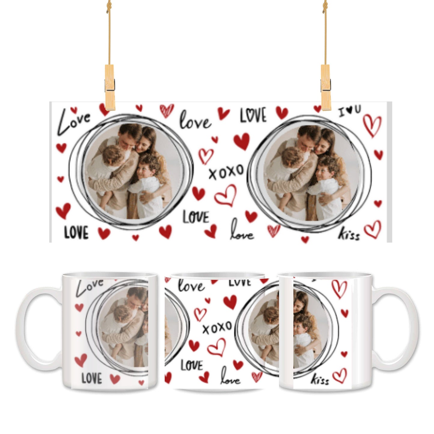 Valentinstag Tasse Personalisierbar
