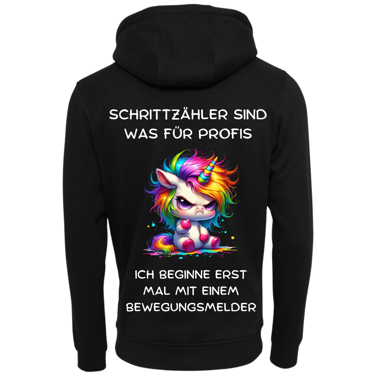Schrittzähler ist was für Profis...-Hoodie Unisex-Lustiger Spruch