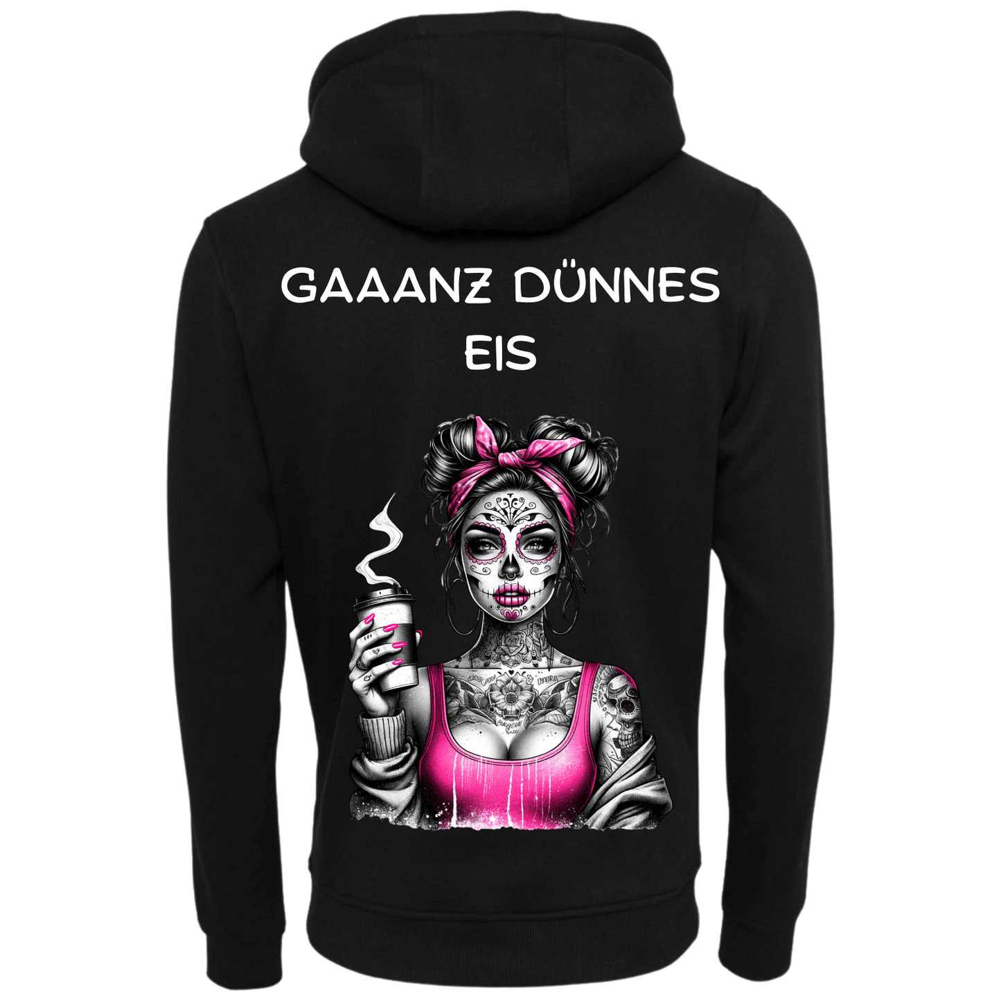Ganz Dünnes Eis...-Hoodie Unisex-Lustiger Spruch