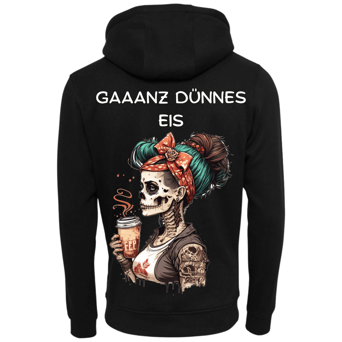 Ganz Dünnes Eis...-Hoodie Unisex-Lustiger Spruch