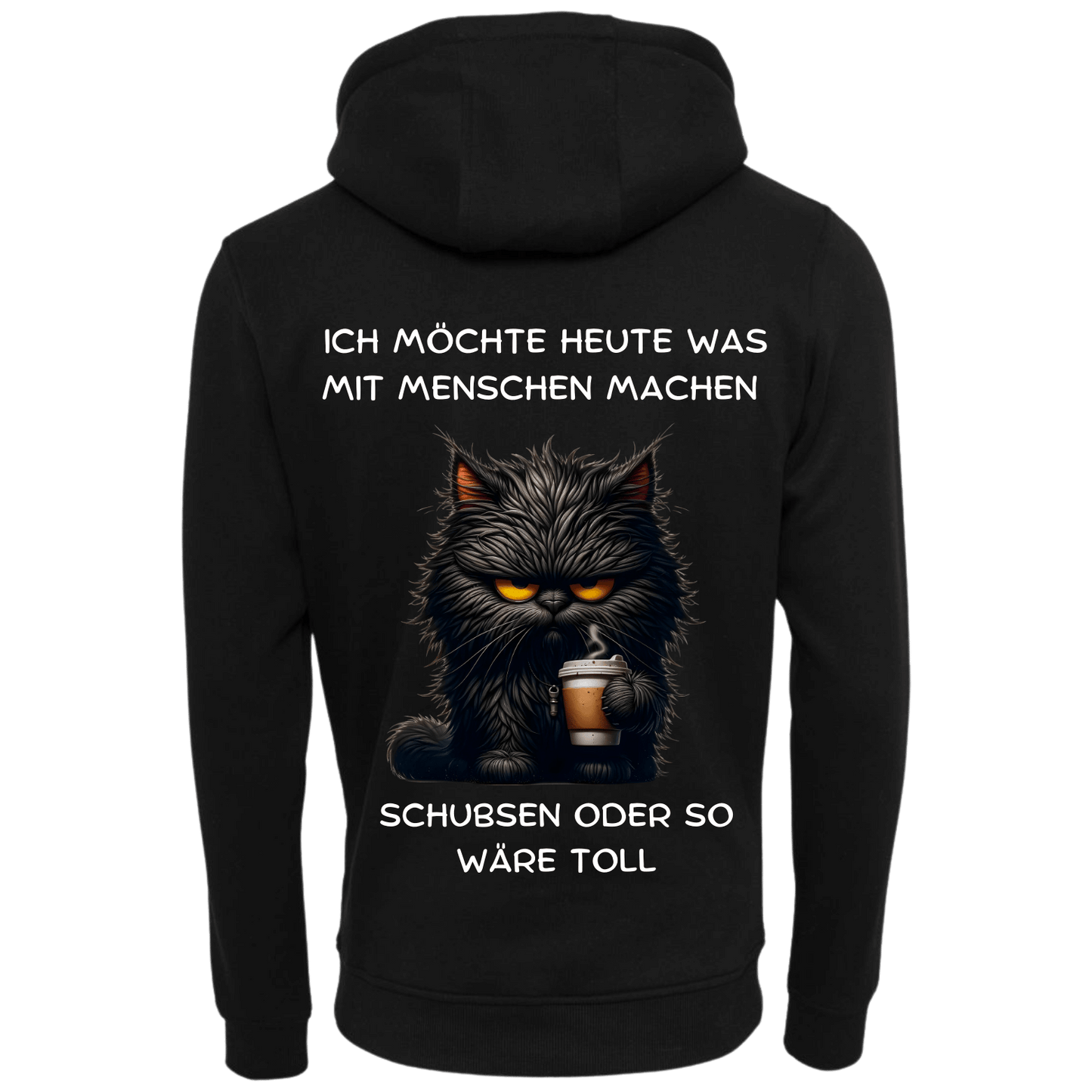 Heute möchte ich was mit Menschen machen...-Hoodie Unisex-Lustiger Spruch