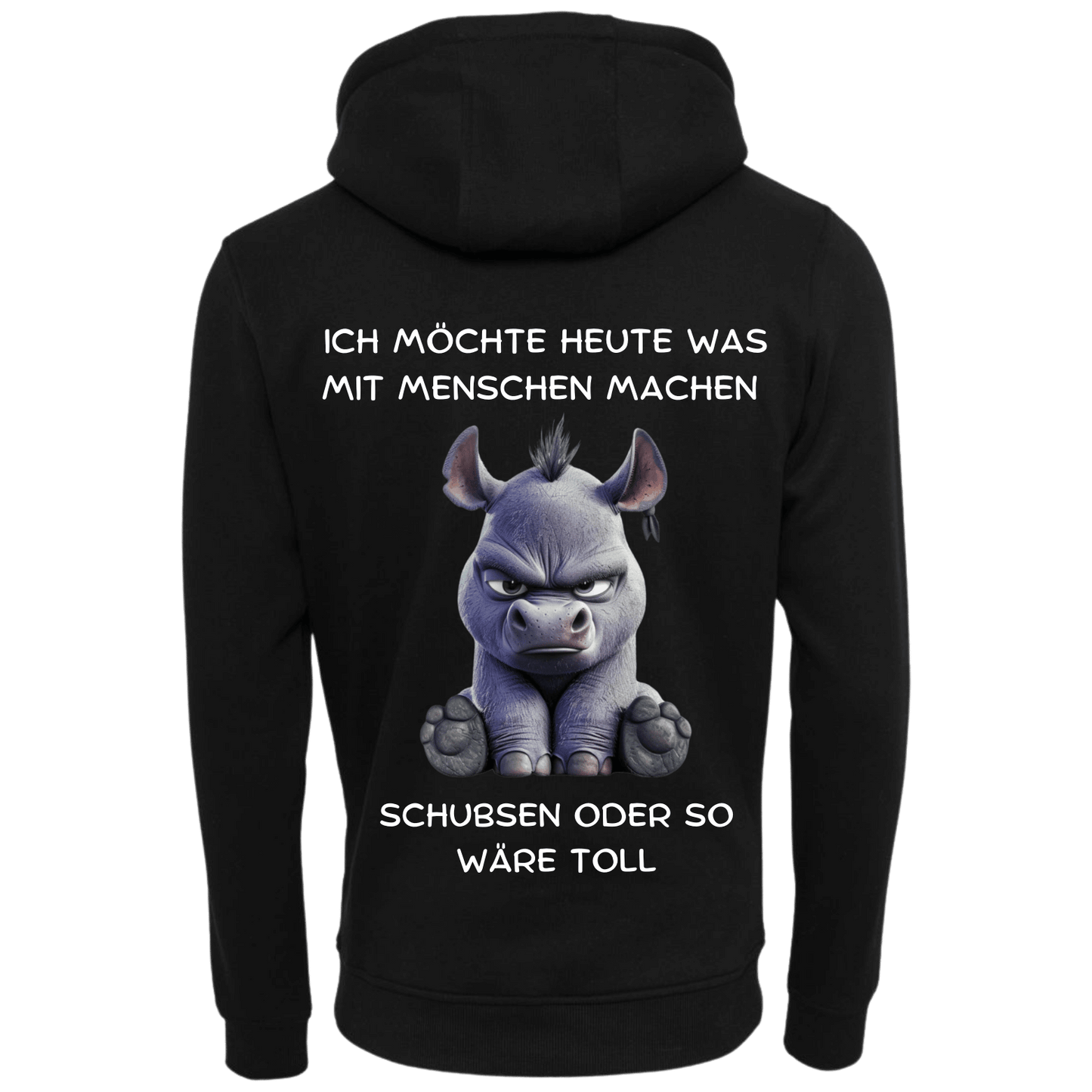 Heute möchte ich was mit Menschen machen...-Hoodie Unisex-Lustiger Spruch