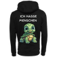 Ich hasse Menschen...-Hoodie Unisex-Lustiger Spruch
