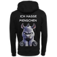 Ich hasse Menschen...-Hoodie Unisex-Lustiger Spruch