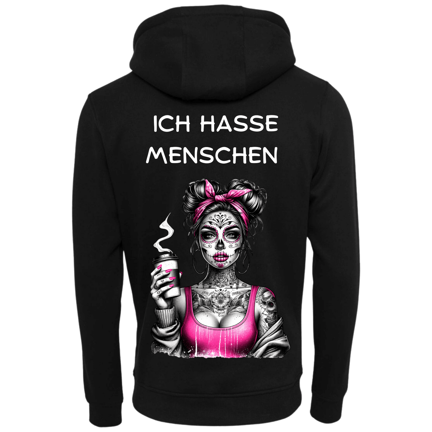 Ich hasse Menschen...-Hoodie Unisex-Lustiger Spruch