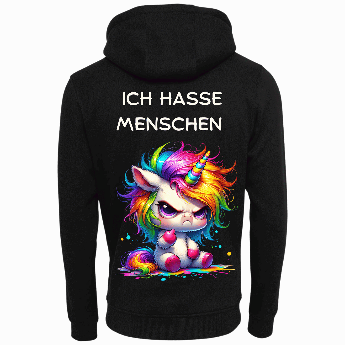 Ich hasse Menschen...-Hoodie Unisex-Lustiger Spruch